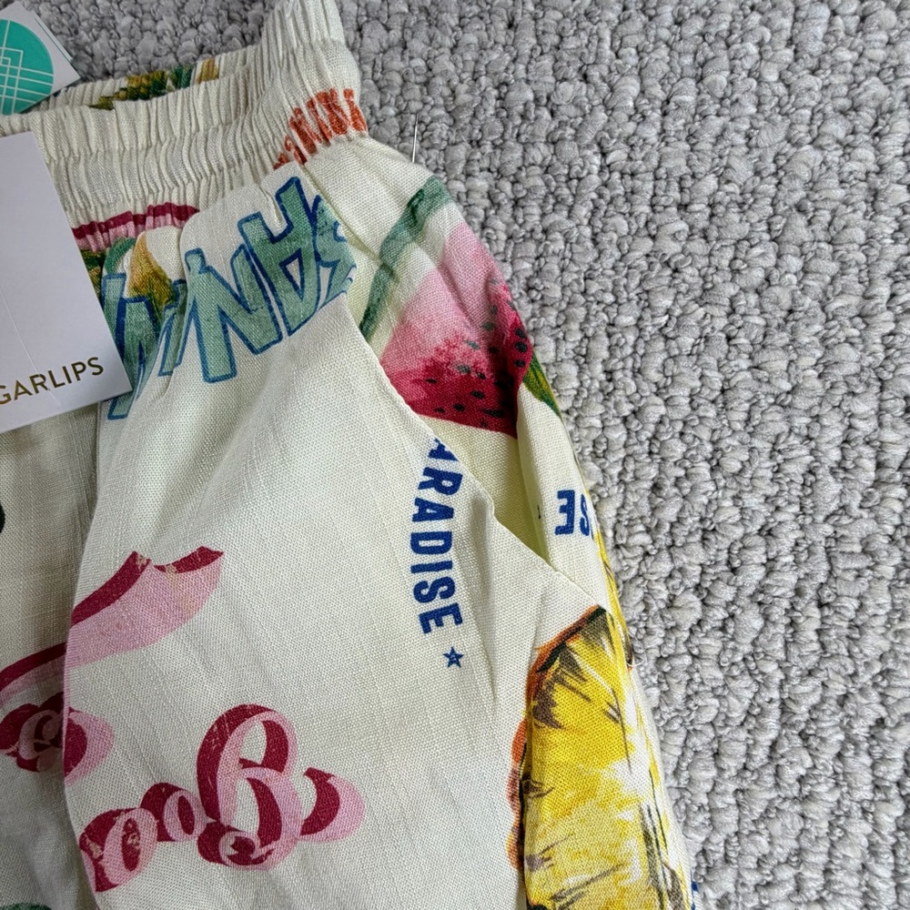 Sugarlips Zion paradise Halle shorts-Cream-Women Size XS - Picture 7 of 8
